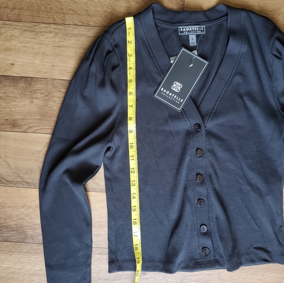 Bagatelle Collection Black Cardigan Size Small - Picture 3 of 5